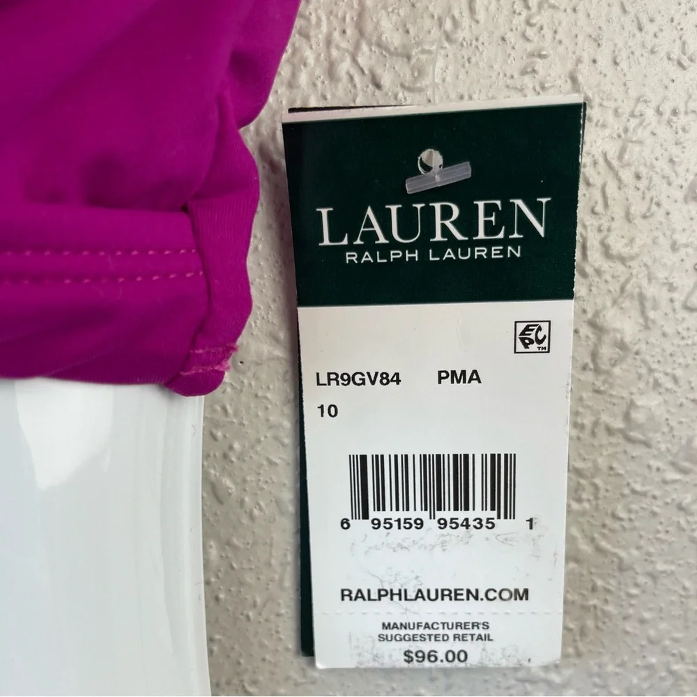 NWT Lauren Ralph Lauren Bikini Top Size 10 - Picture 4 of 4
